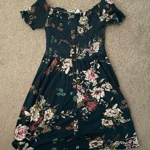 Off the shoulder mini dress